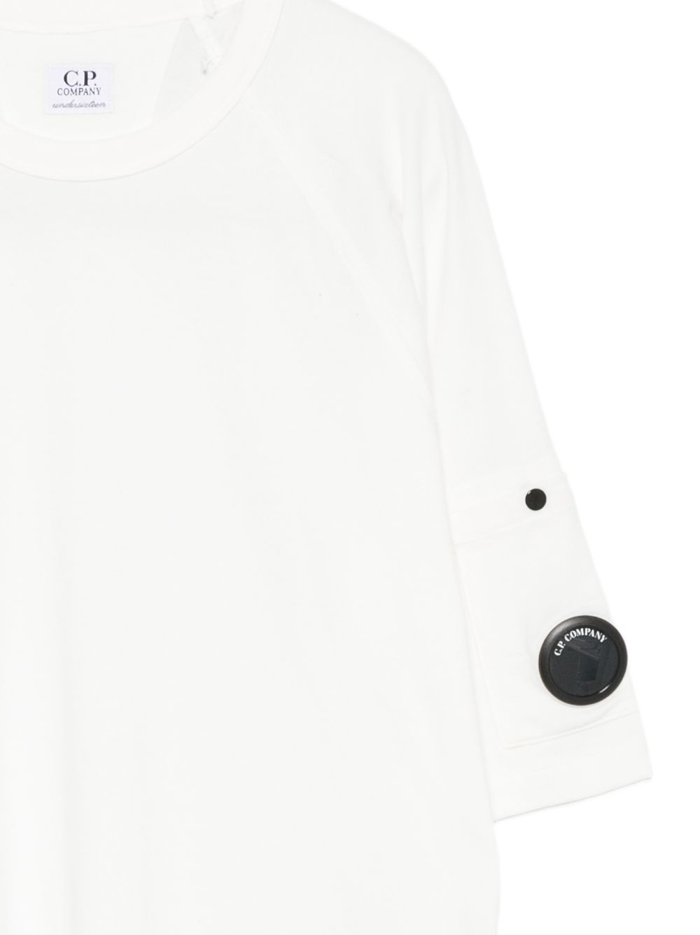 T-shirt maxi bianca per bambino CNM00RLAA17 10135 C.P Company Kids 