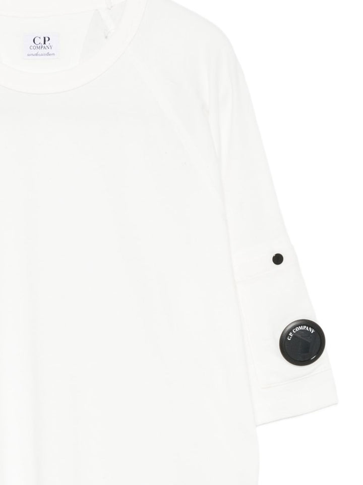 T-shirt maxi bianca per bambino CNM00RLAA17 10135 C.P Company Kids 