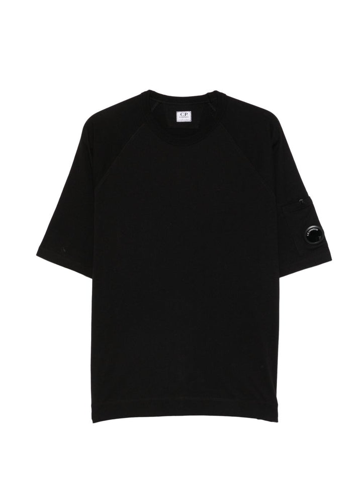 T-shirt nero per bambino CNM00RLAA17 60100 C.P Company Kids 