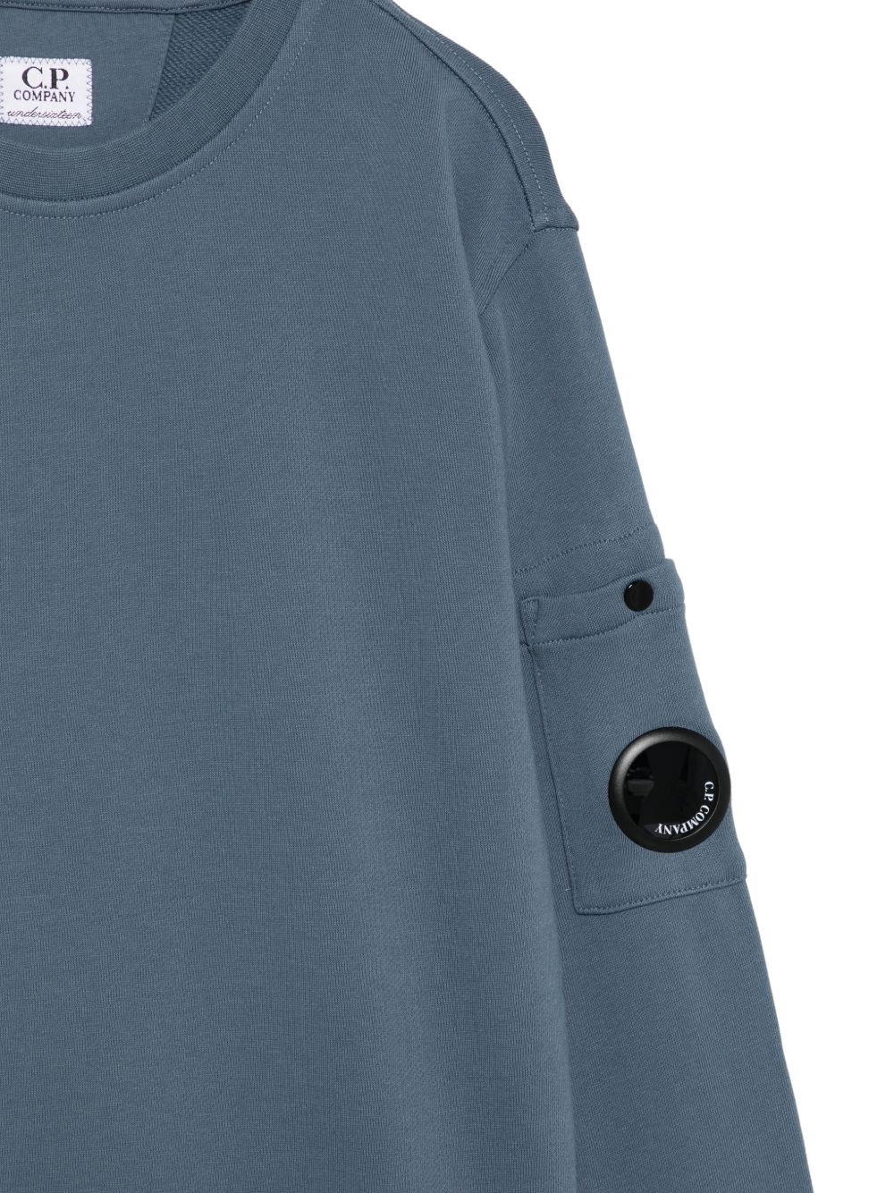 Felpa blu polvere per bambino COF00XLCA76 41125 C.P Company Kids 