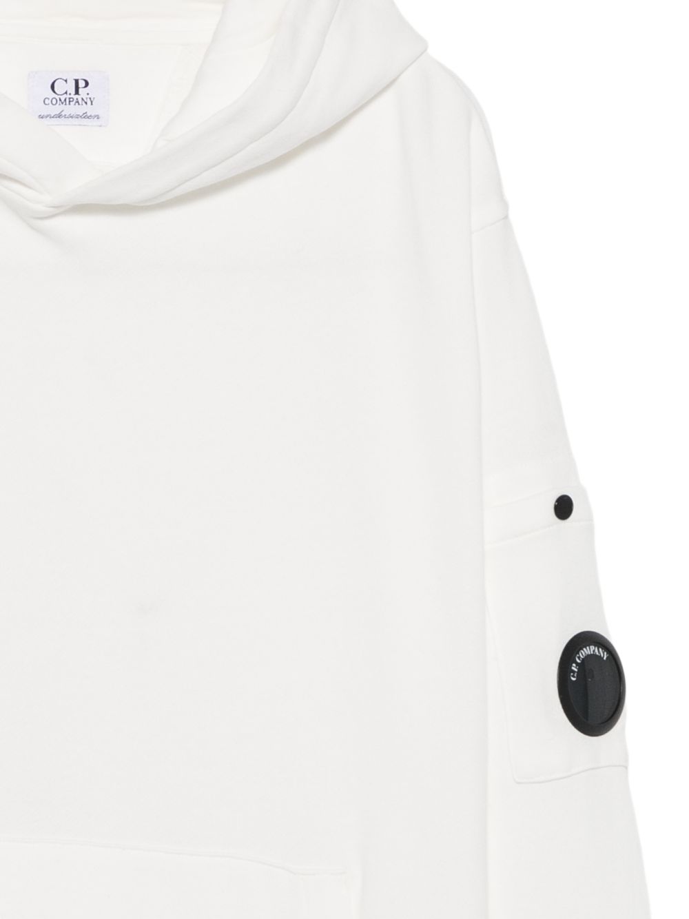 Felpa bianca per bambino COF00YLCA76 10135 C.P Company Kids 