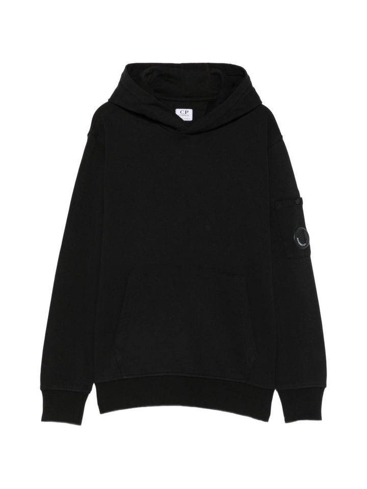 Felpa in cotone nero per bambino COF00YLCA76 60100 C.P Company Kids 