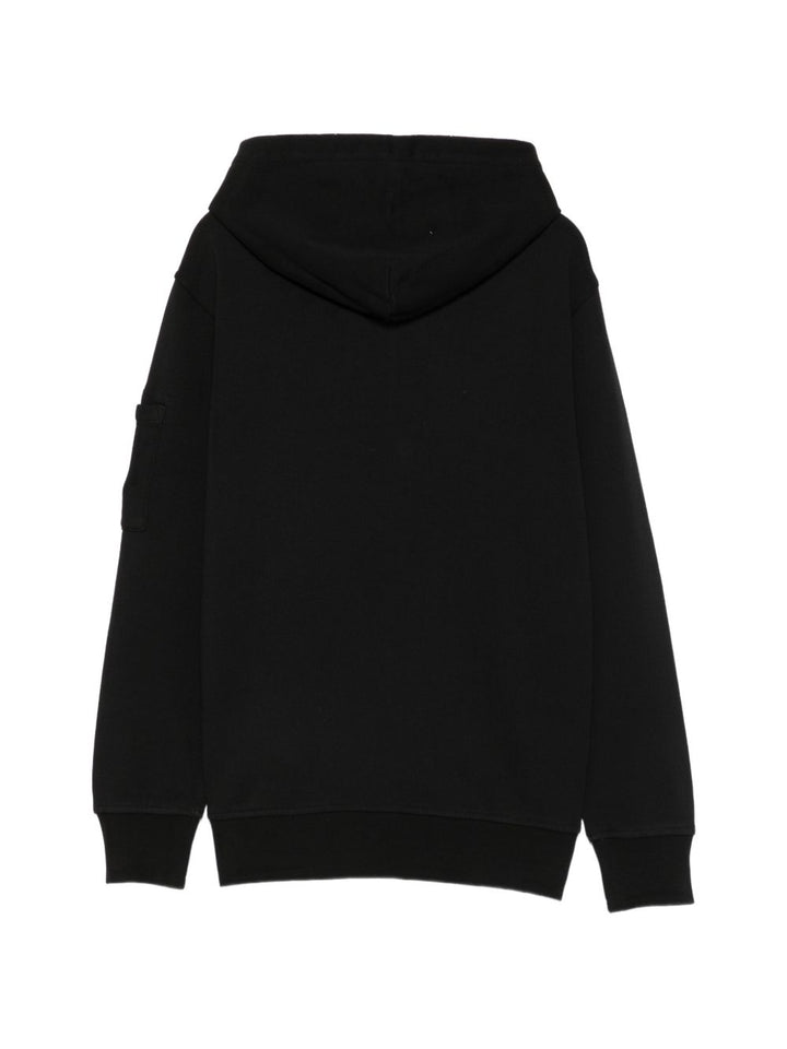 Felpa in cotone nero per bambino COF00YLCA76 60100 C.P Company Kids 