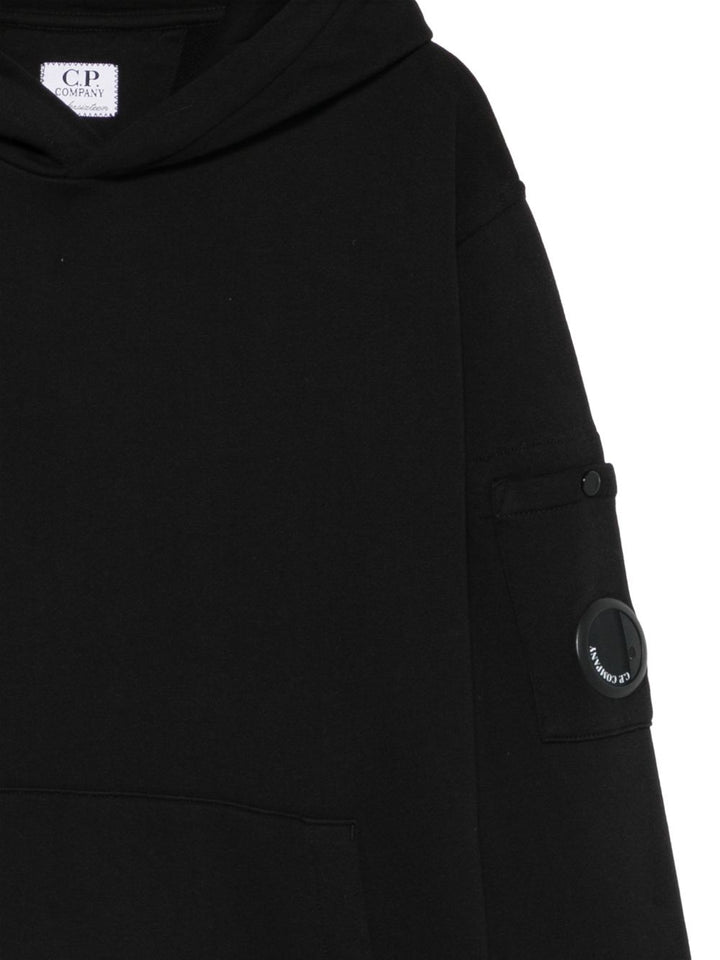 Felpa in cotone nero per bambino COF00YLCA76 60100 C.P Company Kids 
