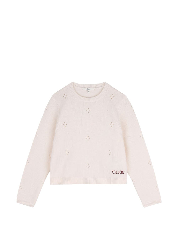 Maglione avorio per bambina C21271 148 Chloe 