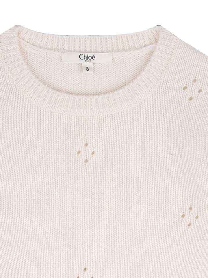 Maglione avorio per bambina C21271 148 Chloe 