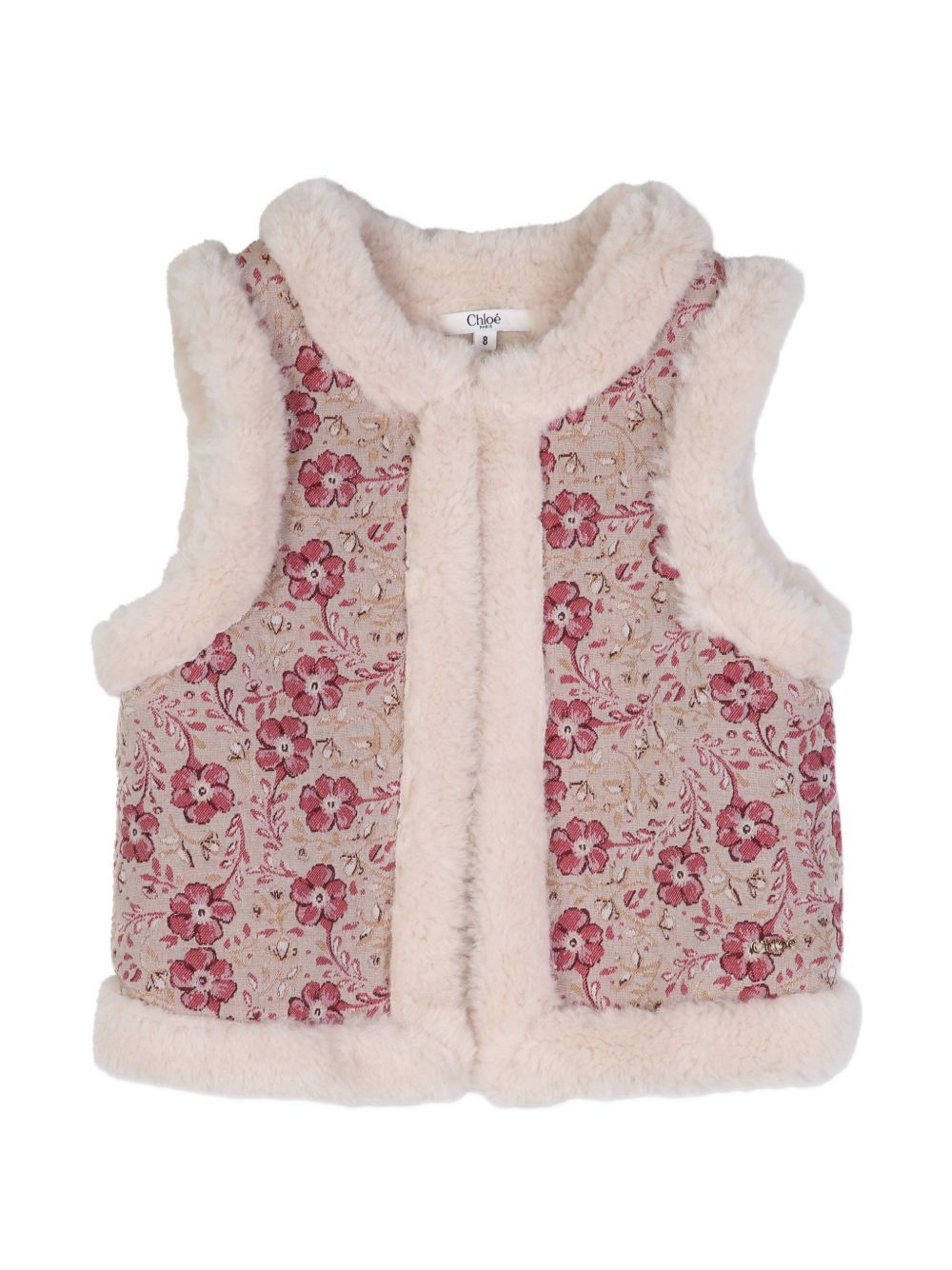 Gilet beige/rosa per bambina C21278 281 Chloe 