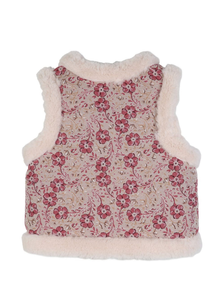 Gilet beige/rosa per bambina C21278 281 Chloe 