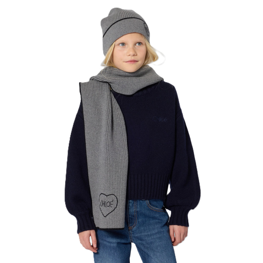 Maglione marine per bambina C21292 859 Chloe 