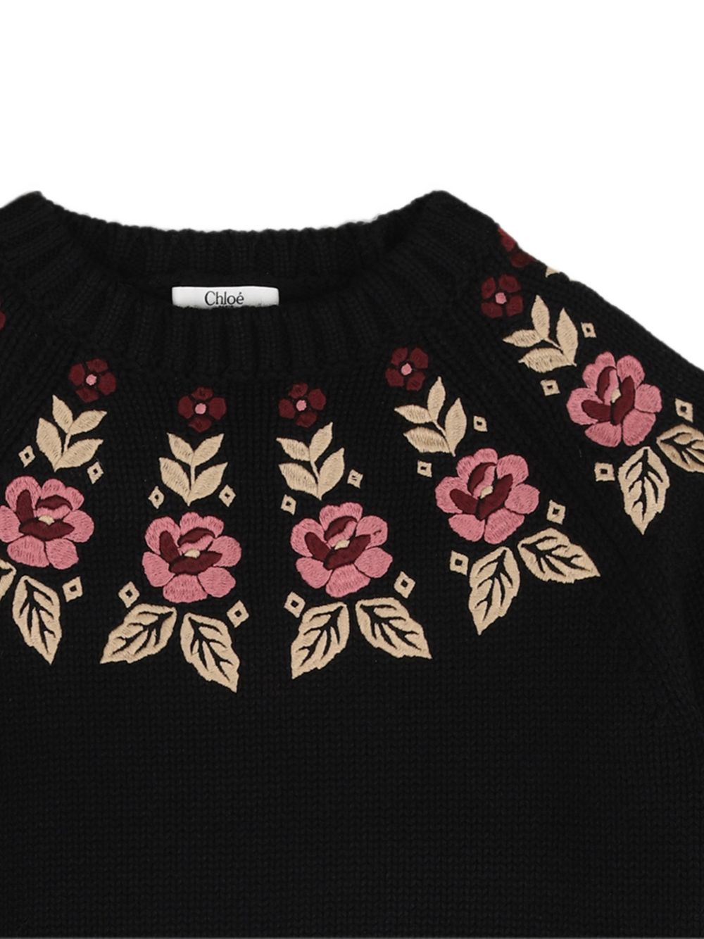 Maglione nero per bambina C21293 09B Chloe 