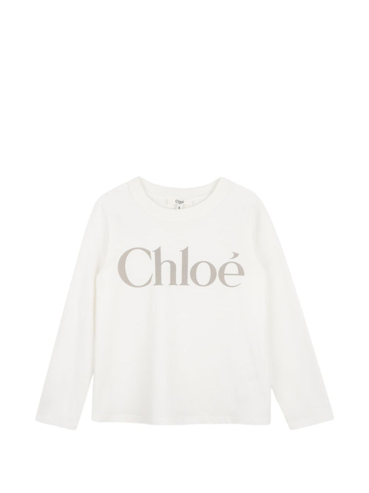 T-shirt bianco per bambina C21299 117 Chloe 