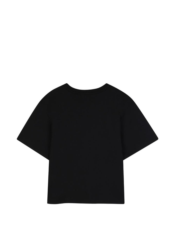 T-shirt nero per bambina C21300 09B Chloe 