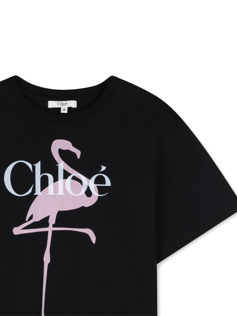 T-shirt nero per bambina C21300 09B Chloe 