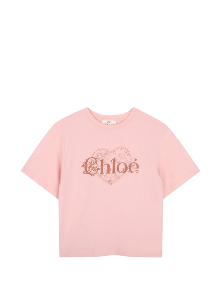 T-shirt rosa per bambina C21300 461 Chloe 