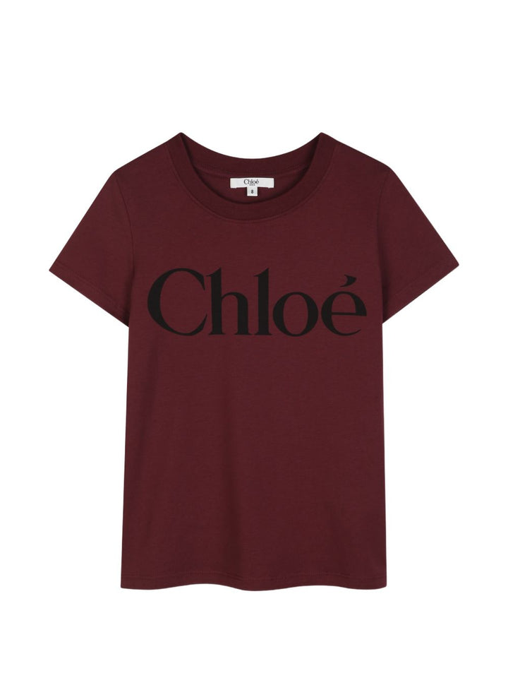 T-shirt prugna scura per bambina C21301 94E Chloe 