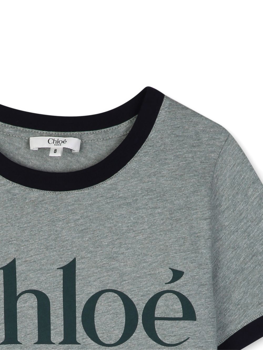 T-shirt grigio per bambina C21302 H02 Chloe 