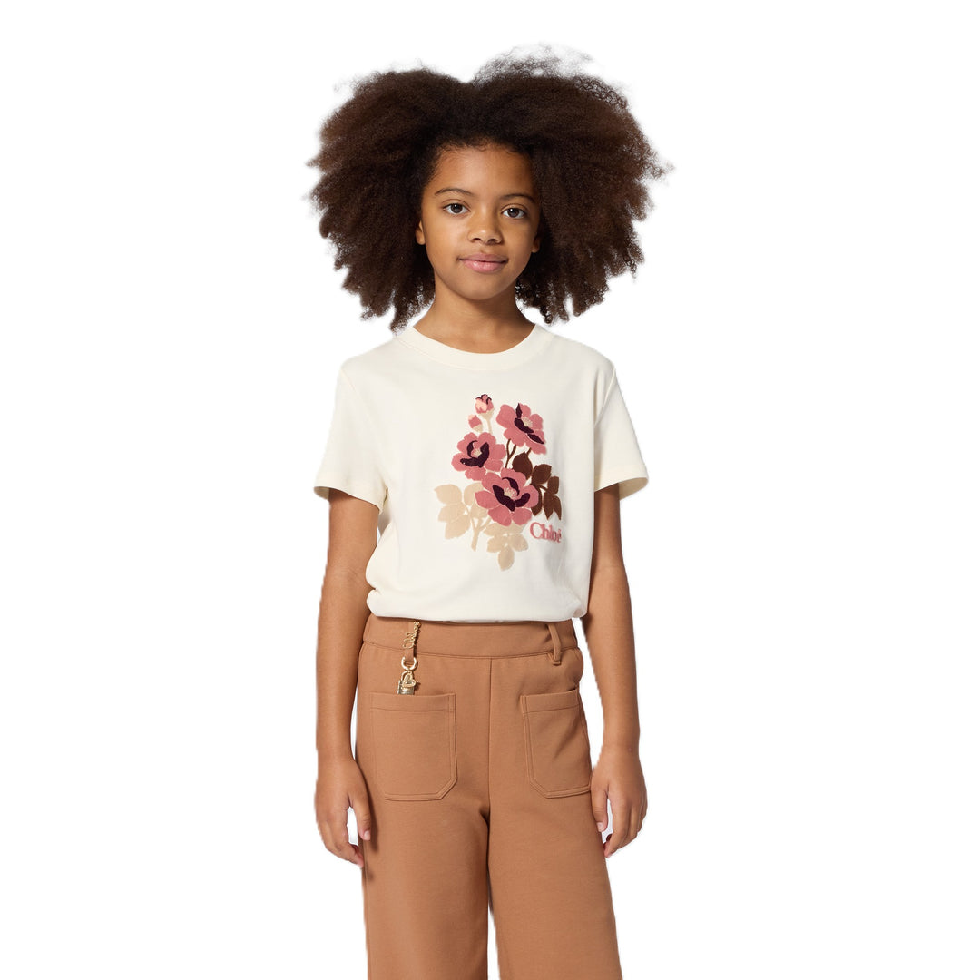 T-shirt avorio per bambina C21303 148 Chloe 