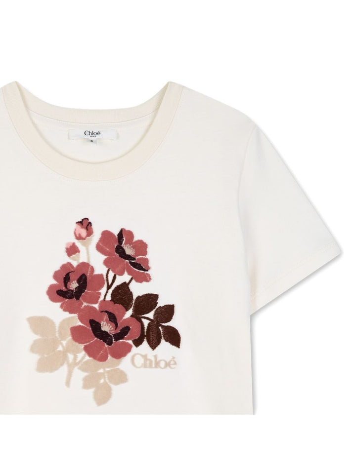 T-shirt avorio per bambina C21303 148 Chloe 