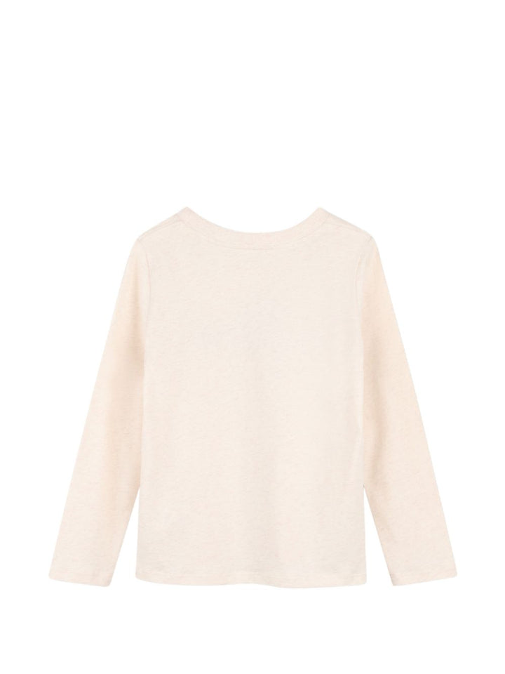 T-shirt ecrù melange per bambina C21304 B39 Chloe 