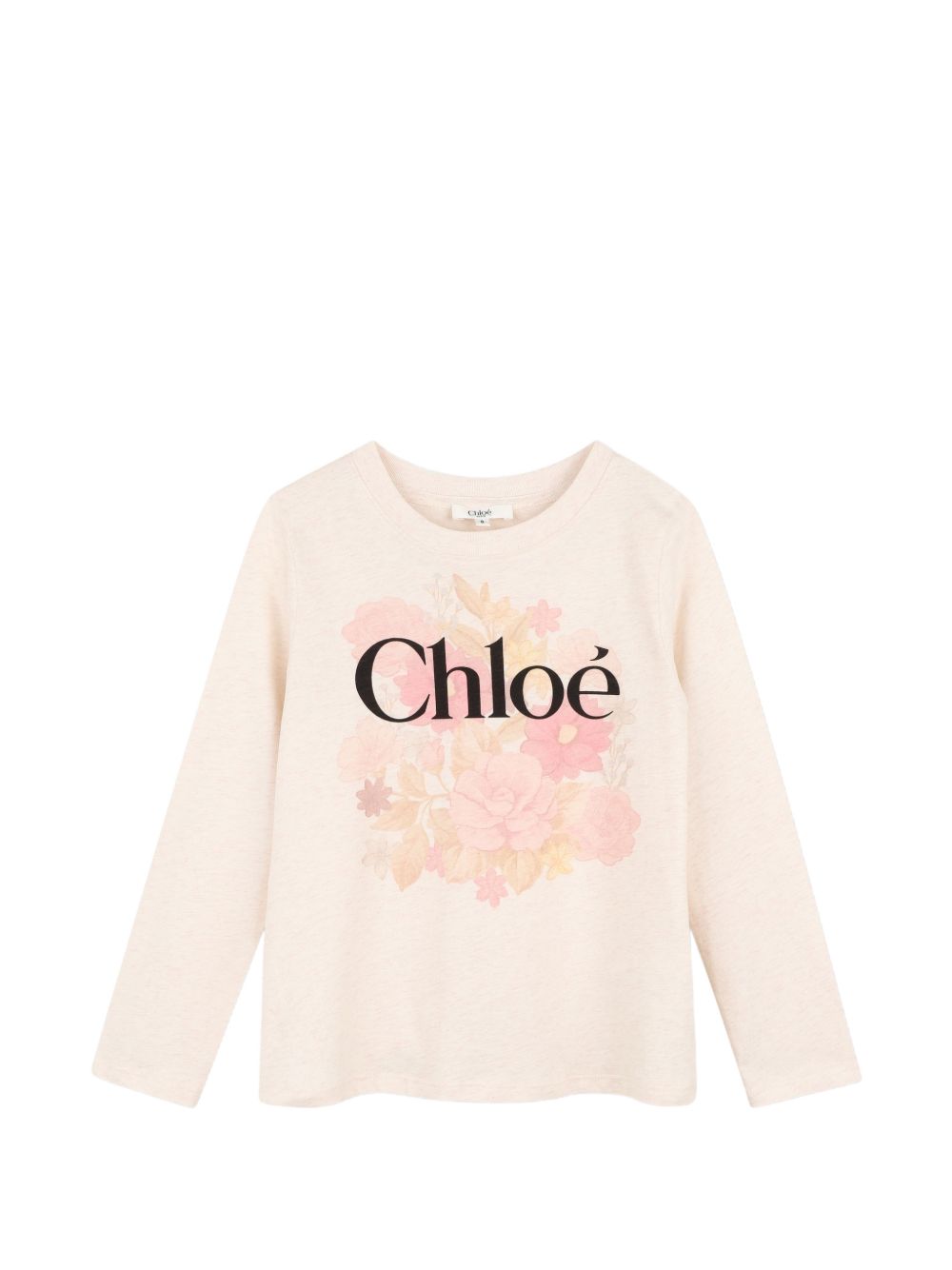 T-shirt ecrù melange per bambina C21304 B39 Chloe 