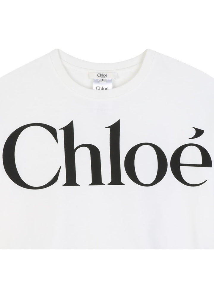 T-shirt bianca per bambina C21305 117 Chloe 