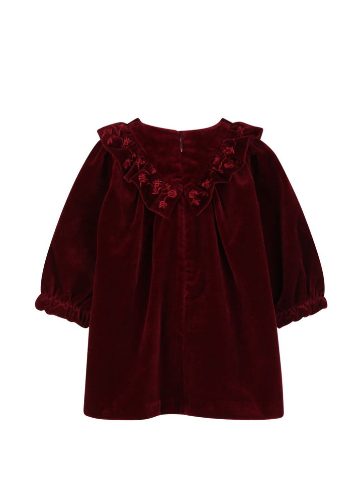 Abito bordeaux per neonata C21339 95K Chloe 