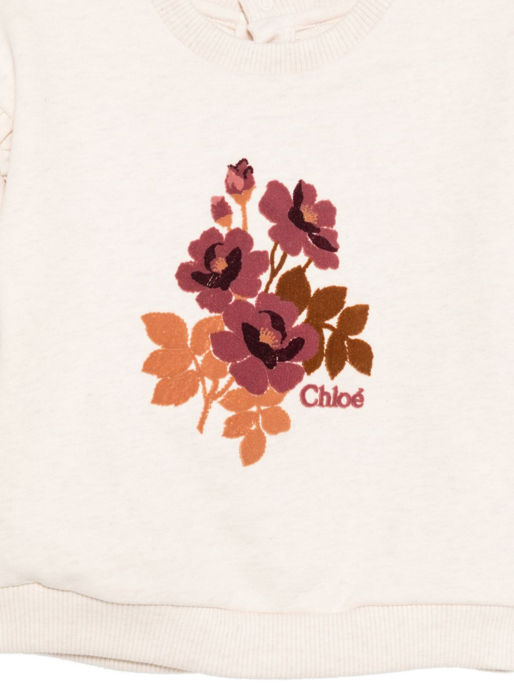 Felpa beige per neonata C21359 B39 Chloe 