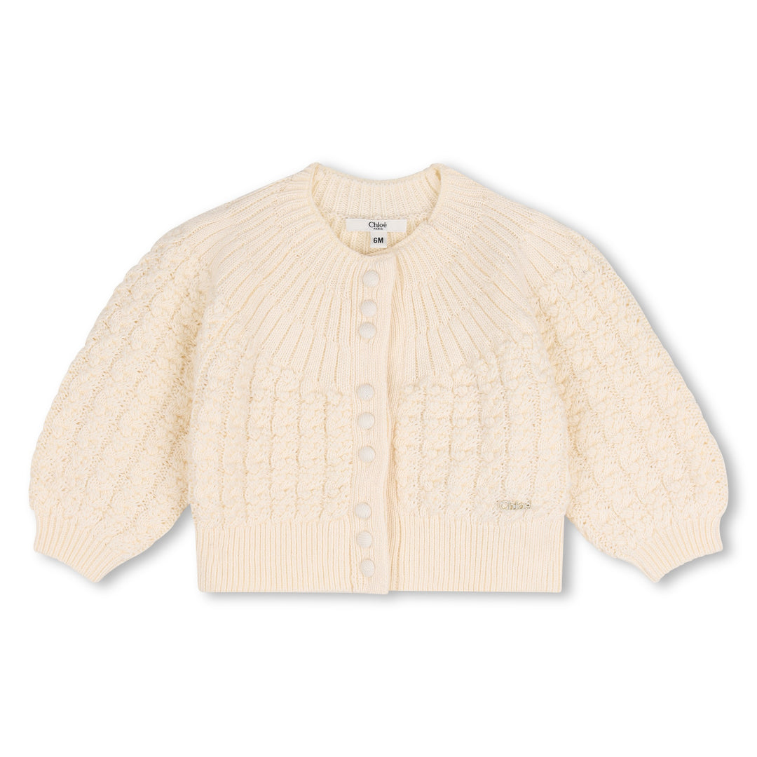 Cardigan avorio per neonata C21361 148 Chloe 
