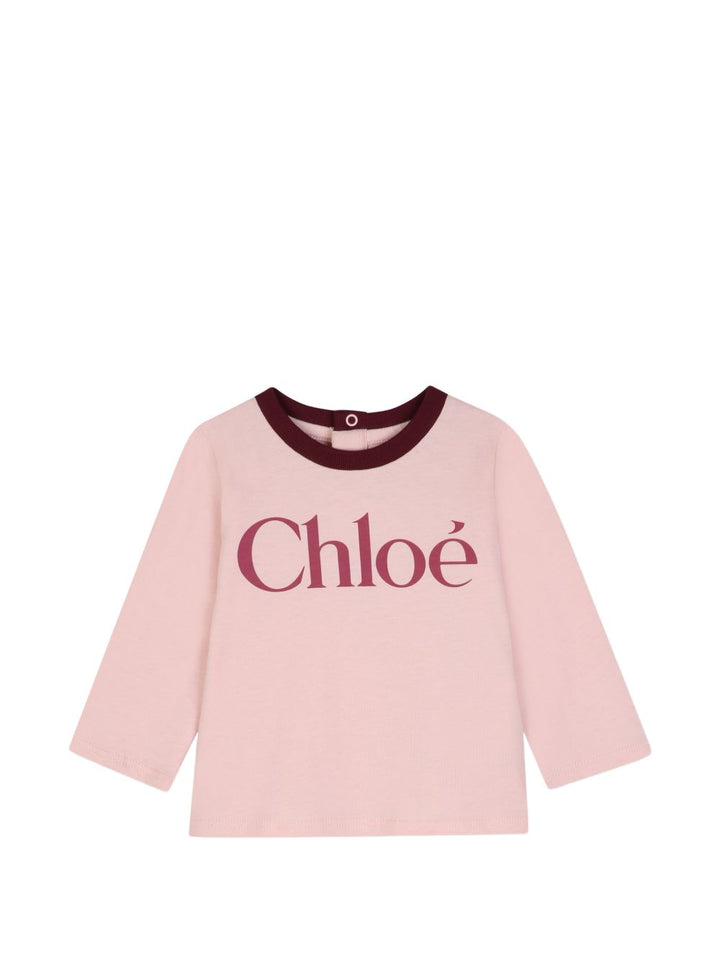 T-shirt rosa per neonata C21362 461 Chloe 
