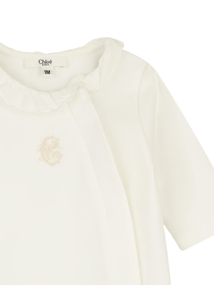 Tutina bianca per neonata C21367 117 Chloe 
