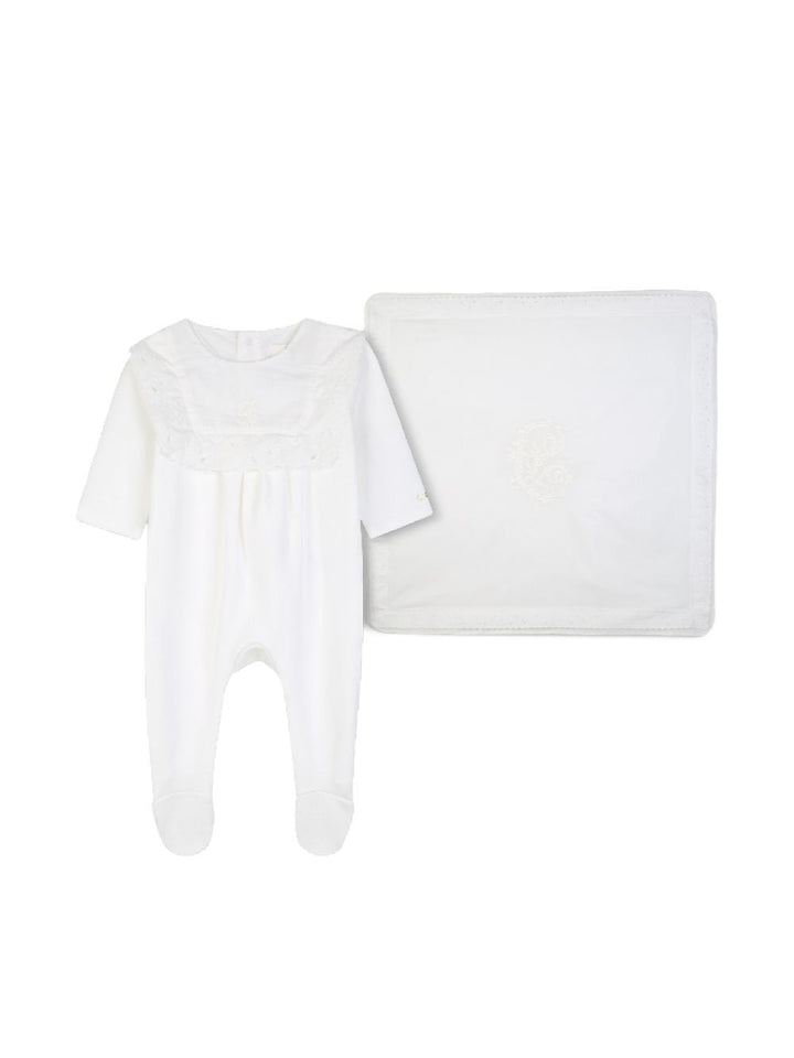 Tutina bianca per neonata C21372 117 Chloe 