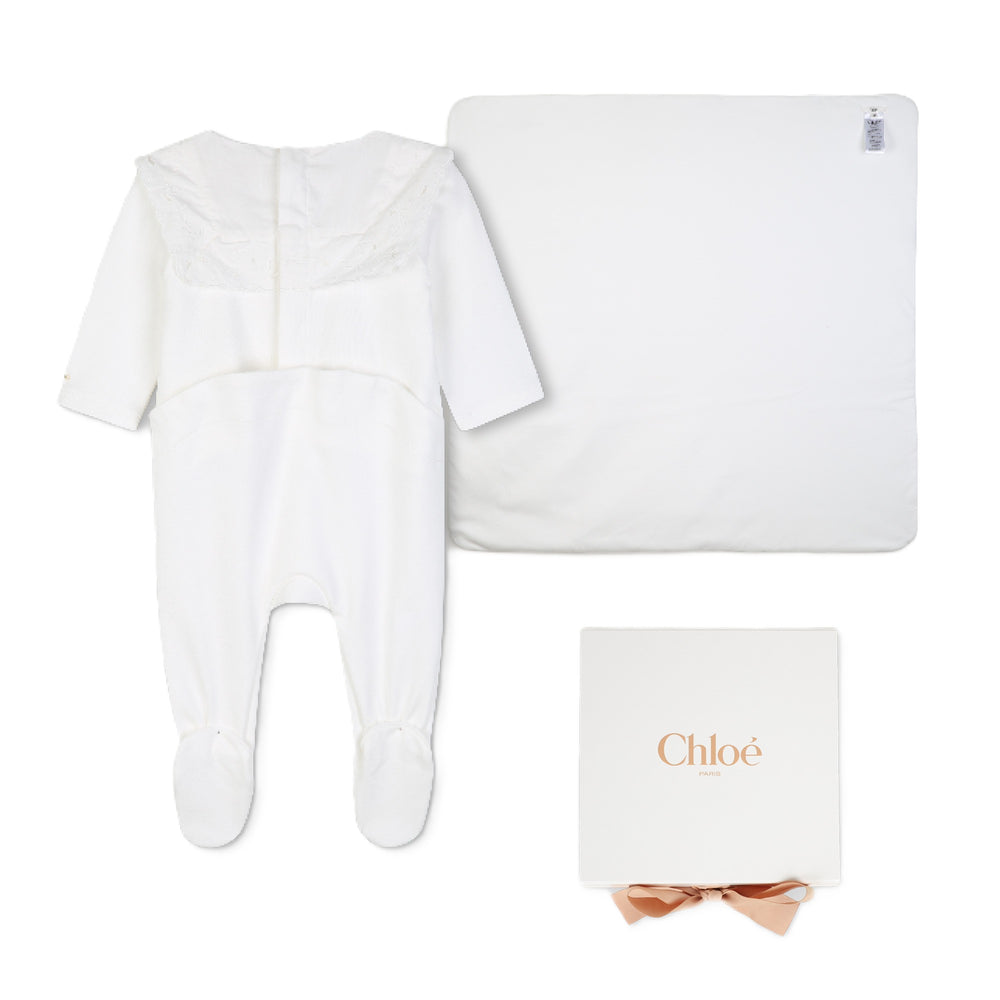 Tutina bianca per neonata C21372 117 Chloe 