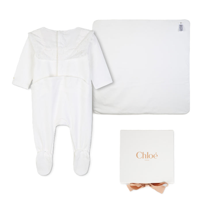 Tutina bianca per neonata C21372 117 Chloe 