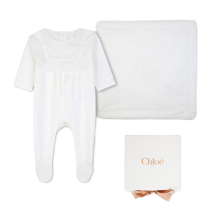 Tutina bianca per neonata C21372 117 Chloe 