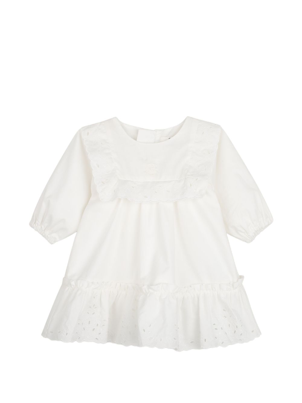 Abito bianco sporco per neonata C21377 117 Chloe 