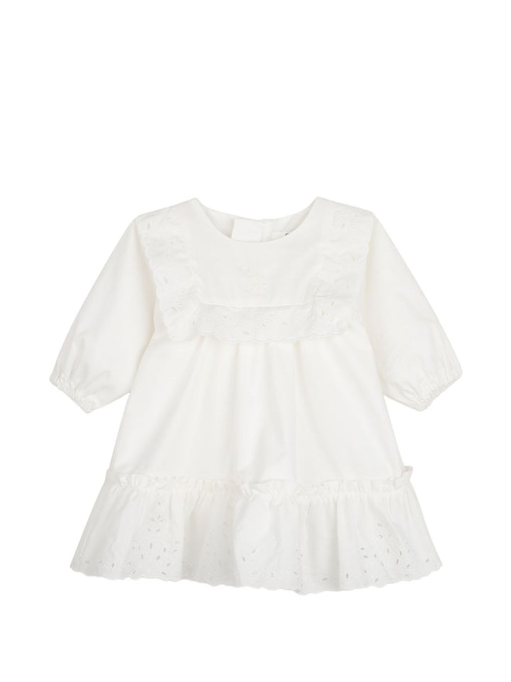 Abito bianco sporco per neonata C21377 117 Chloe 