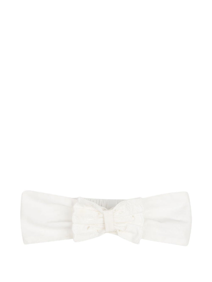Abito bianco sporco per neonata C21377 117 Chloe 