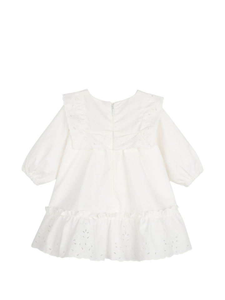 Abito bianco sporco per neonata C21377 117 Chloe 