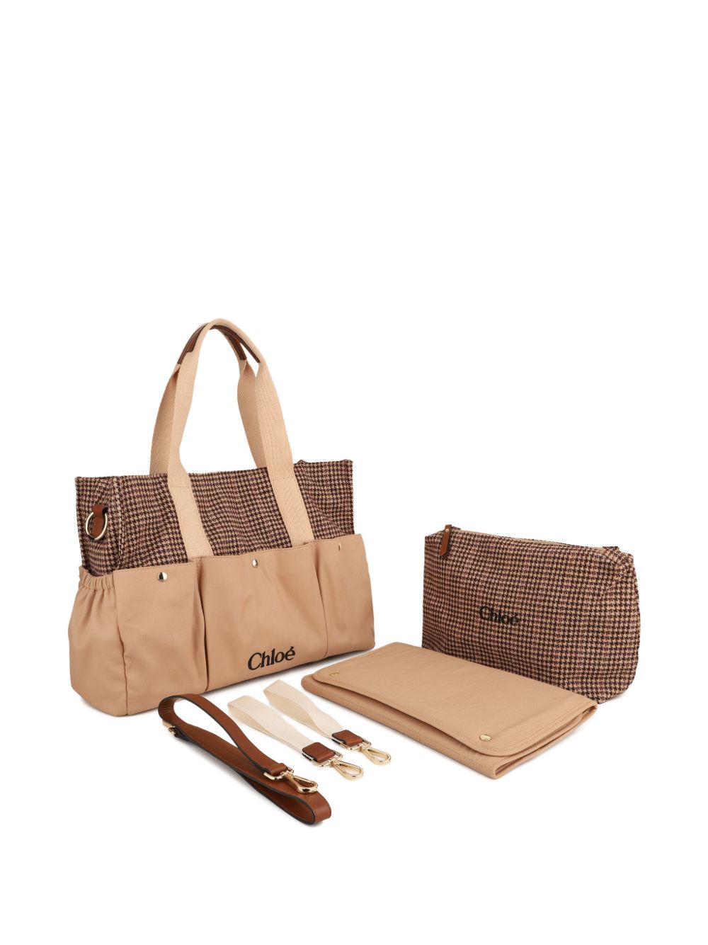 Borsa mamma beige/marrone C21388 Z67 Chloe 