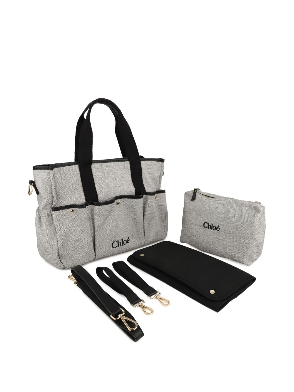 Borsa mamma grigia C21398 A46 Chloe 