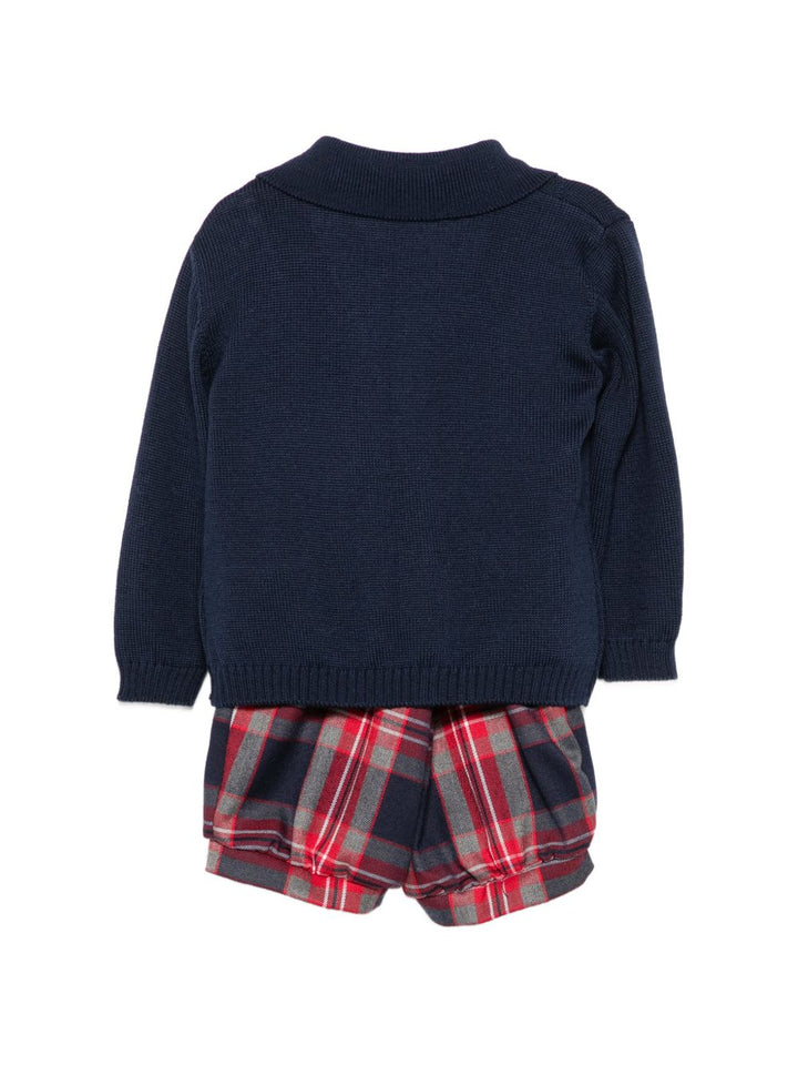 Completo elegante rosso/blu per neonato MN4087074997c 70 Colorichiari Kids 