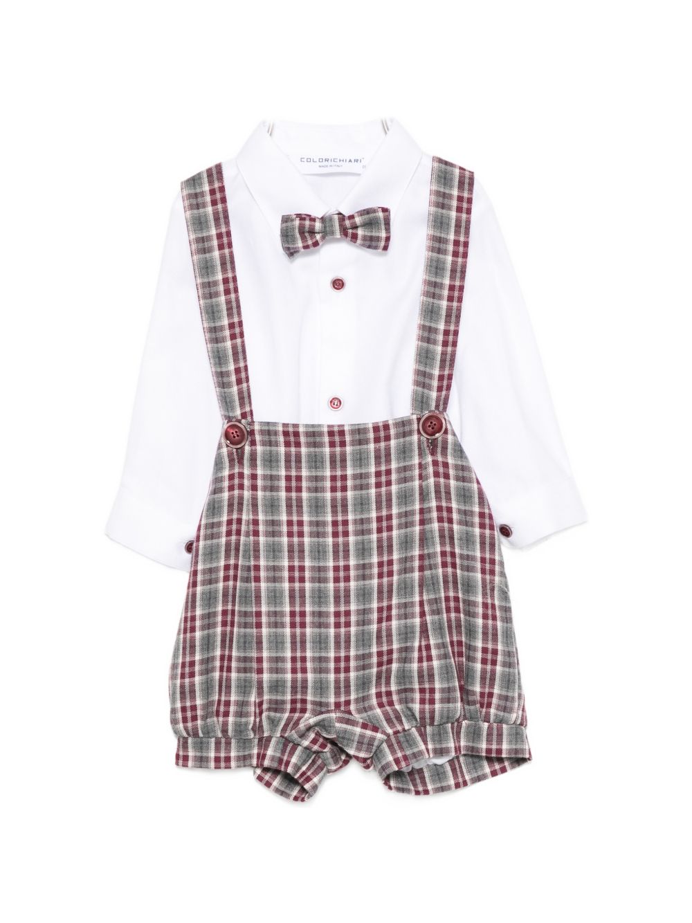 Completo elegante bordeaux per neonato MN4087115009 73 Colorichiari Kids 
