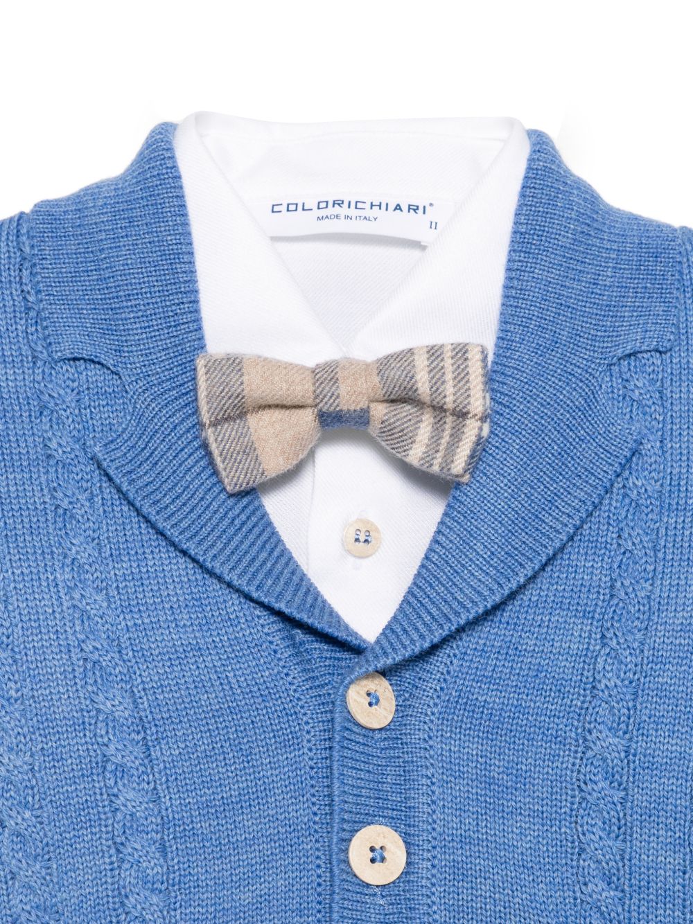 Completo elegante azzurro/beige per neonato MN4087135008 64 Colorichiari Kids 