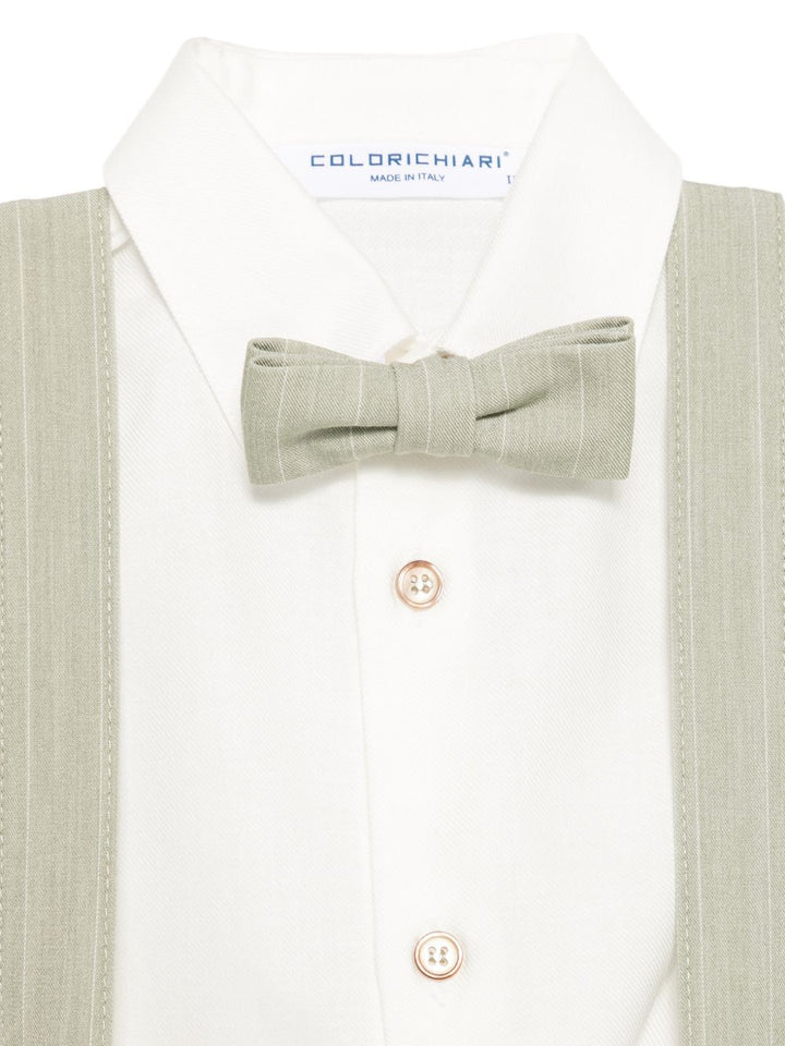 Completo elegante bianco/verde per neonato MN4087185004 36 Colorichiari Kids 
