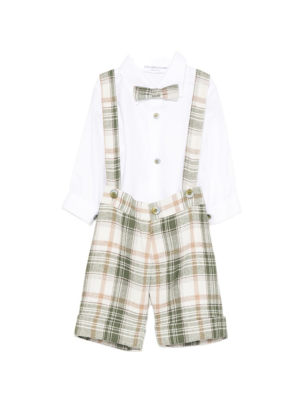 Completo elegante verde/beige per neonato MN4087264979 36 Colorichiari Kids 