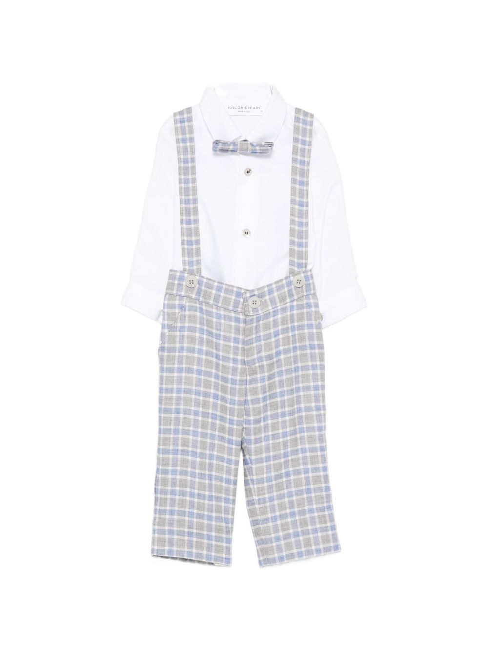 Completo elegante azzurro/beige per neonato MN5087155012a 64 Colorichiari Kids 
