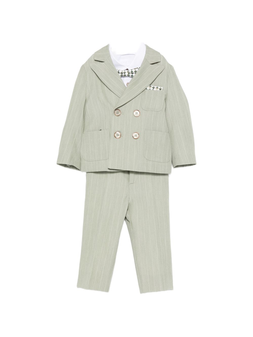 Completo elegante verde per neonato MN5087195004 36 Colorichiari Kids 