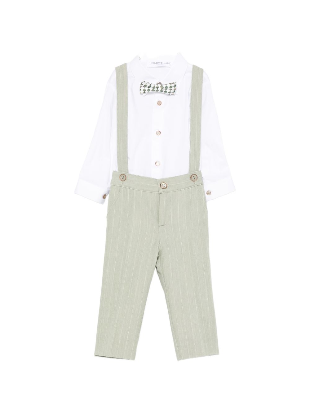 Completo elegante verde per neonato MN5087195004 36 Colorichiari Kids 