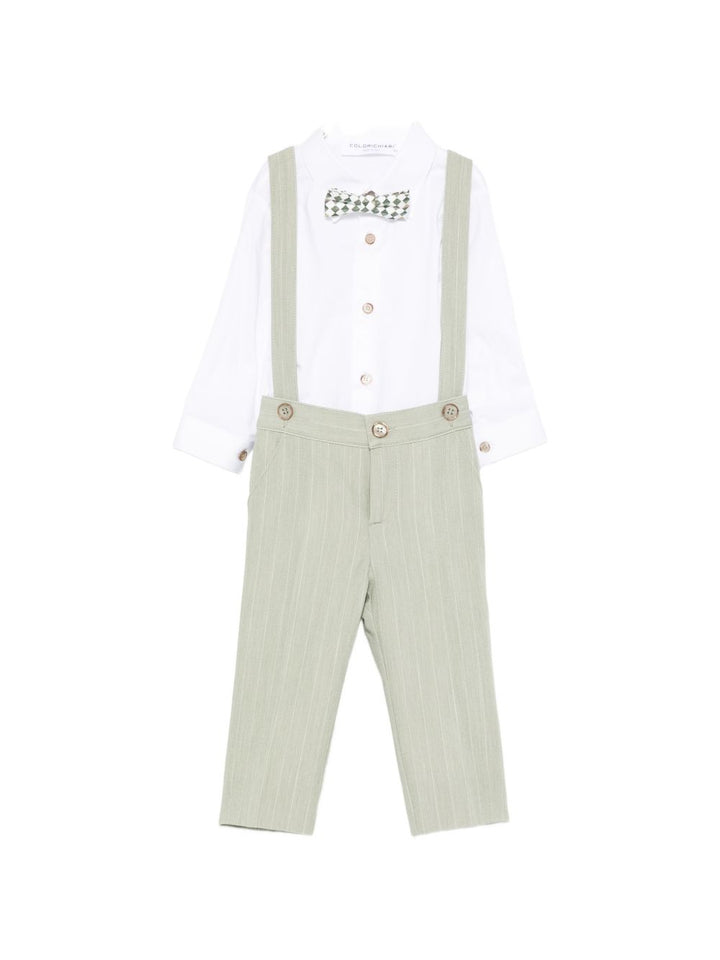Completo elegante verde per neonato MN5087195004 36 Colorichiari Kids 