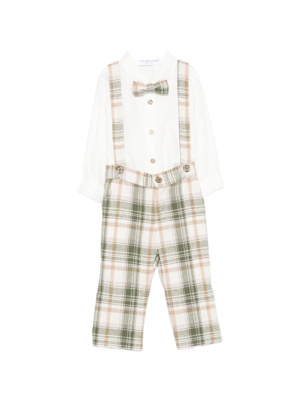 Completo elegante verde/beige per neonato MN5087224994a 35 Colorichiari Kids 